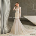 Long Sleeve Lace Dress White off shoulder mermaid ball gown wedding dress